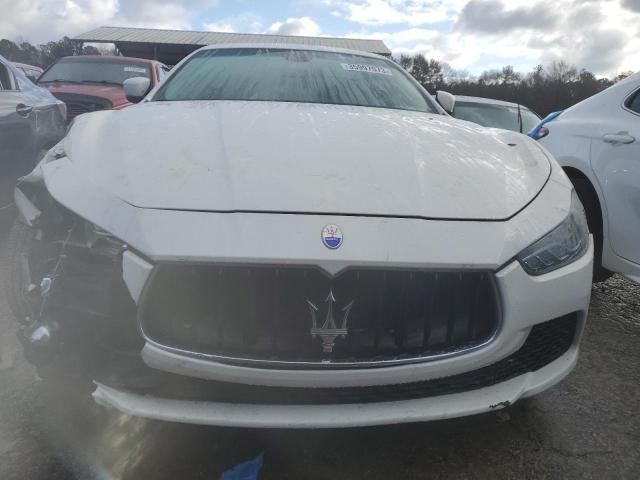 ZAM57XSA1F1156966 - 2015 MASERATI GHIBLI WHITE photo 5