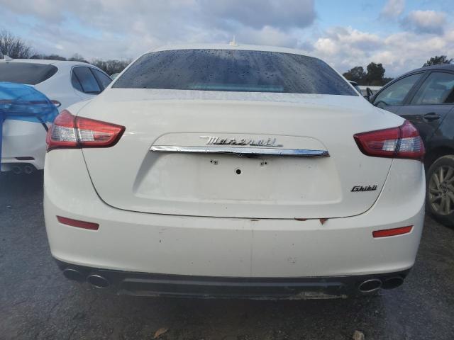 ZAM57XSA1F1156966 - 2015 MASERATI GHIBLI WHITE photo 6