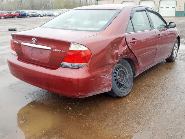 4T1BE32K55U098254 - 2005 TOYOTA CAMRY LE  photo 4