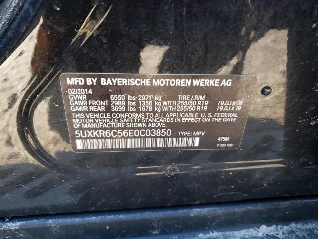 5UXKR6C56E0C03850 - 2014 BMW X5 XDRIVE50I BLACK photo 13
