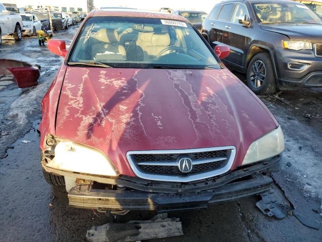 19UUA56651A005554 - 2001 ACURA 3.2TL BURGUNDY photo 5