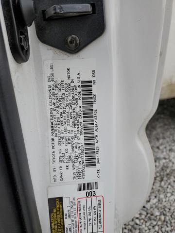 5TETX22N87Z392197 - 2007 TOYOTA TACOMA ACCESS CAB WHITE photo 12