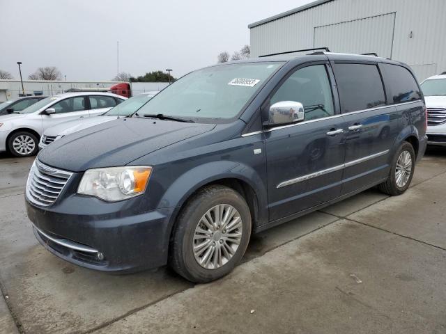 2C4RC1CG3ER367131 - 2014 CHRYSLER TOWN & COU TOURING L BLUE photo 1