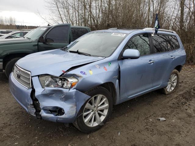 JTEEW44A082000879 - 2008 TOYOTA HIGHLANDER HYBRID LIMITED BLUE photo 1