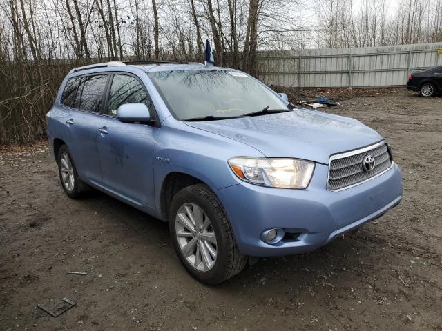 JTEEW44A082000879 - 2008 TOYOTA HIGHLANDER HYBRID LIMITED BLUE photo 4