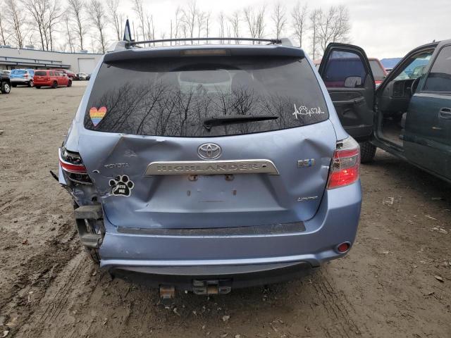 JTEEW44A082000879 - 2008 TOYOTA HIGHLANDER HYBRID LIMITED BLUE photo 6