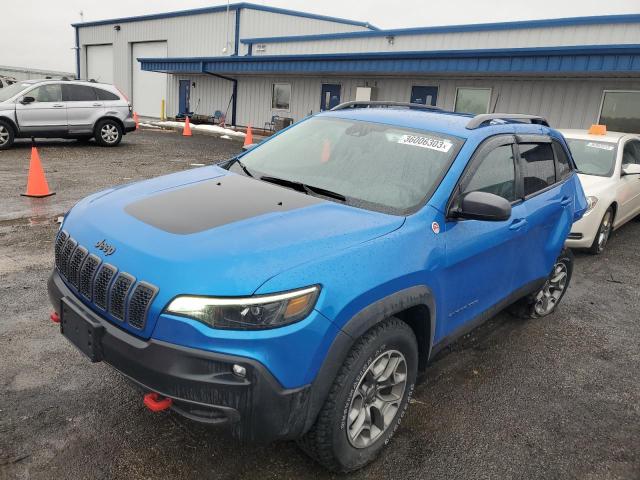 1C4PJMBX1MD253209 - 2021 JEEP CHEROKEE TRAILHAWK ლურჯი ფოტო 1