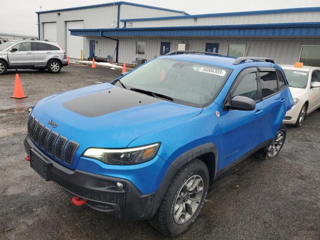 1C4PJMBX1MD253209 - 2021 JEEP CHEROKEE TRAILHAWK BLUE photo 1