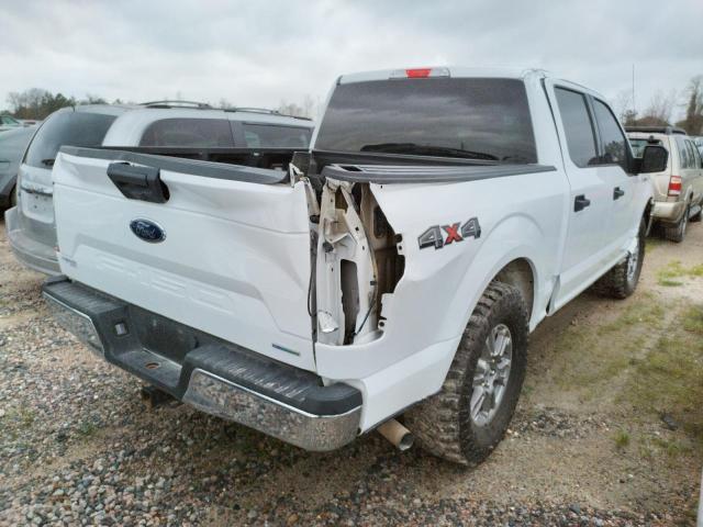 1FTEW1E48KKC99525 - 2019 FORD F150 SUPERCREW WHITE photo 4