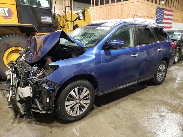 5N1DR2MM4KC626390 - 2019 NISSAN PATHFINDER S BLUE photo 1