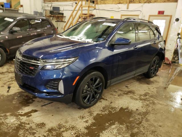 3GNAXWEV6NS115278 - 2022 CHEVROLET EQUINOX RS BLUE photo 1