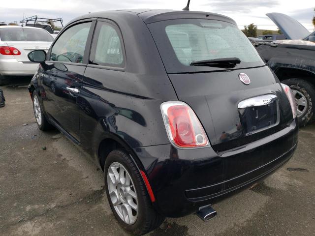 3C3CFFAR9DT546496 - 2013 FIAT 500 POP BLACK photo 2