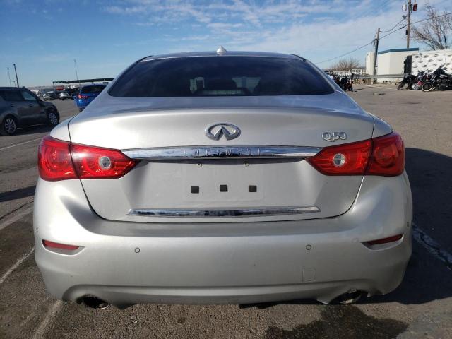 JN1AV7AP6GM490167 - 2016 INFINITI Q50 HYBRID SILVER photo 6