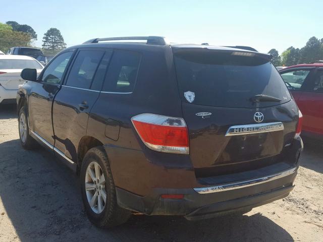 5TDBK3EH2BS055519 - 2011 TOYOTA HIGHLANDER BASE  صورة 3