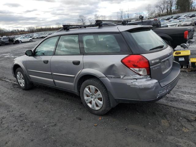 4S4BP60C386313808 - 2008 SUBARU OUTBACK GRAY photo 2