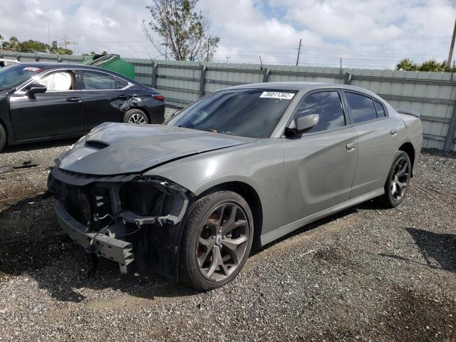 2C3CDXHG3KH678076 - 2019 DODGE CHARGER GT GRAY photo 2