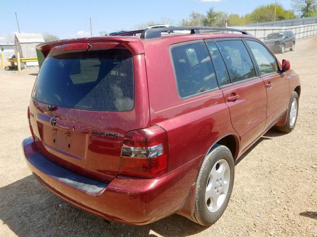 JTEEP21A940003999 - 2004 TOYOTA HIGHLANDER  photo 4