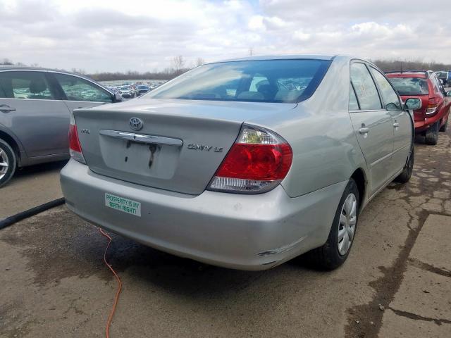 4T1BE32K35U395152 - 2005 TOYOTA CAMRY LE  photo 4