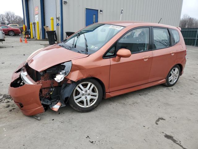 JHMGD38617S038220 - 2007 HONDA FIT S ORANGE photo 1