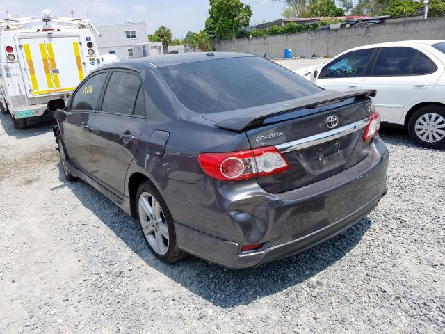 5YFBU4EE4DP126530 - 2013 TOYOTA COROLLA BASE  photo 3