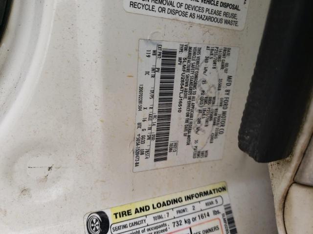 5LMFU28547LJ16510 - 2007 LINCOLN NAVIGATOR 白色 照片 10