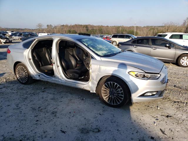 3FA6P0RU6HR222877 - 2017 FORD FUSION TITANIUM HEV SILVER photo 4