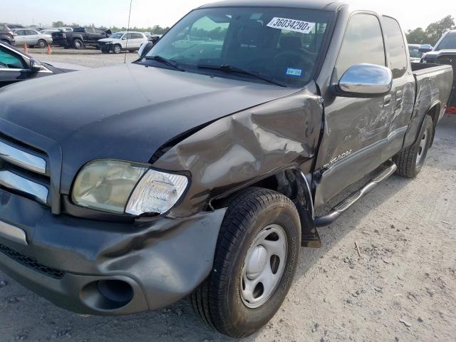 5TBRN341X4S445497 - 2004 TOYOTA TUNDRA ACCESS CAB SR5  photo 9
