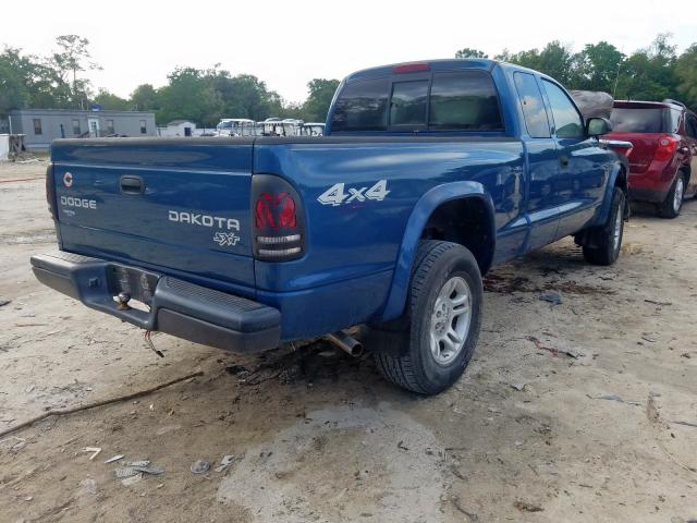 1D7HG12X135265247 - 2003 DODGE DAKOTA SXT  photo 4