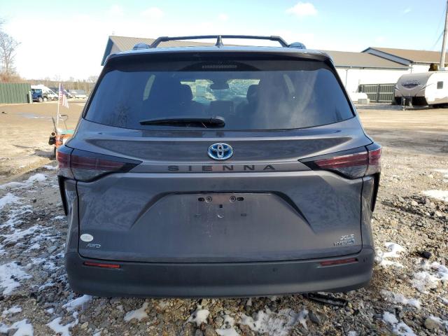 5TDYSKFC3PS076880 - 2023 TOYOTA SIENNA XLE GRAY photo 6