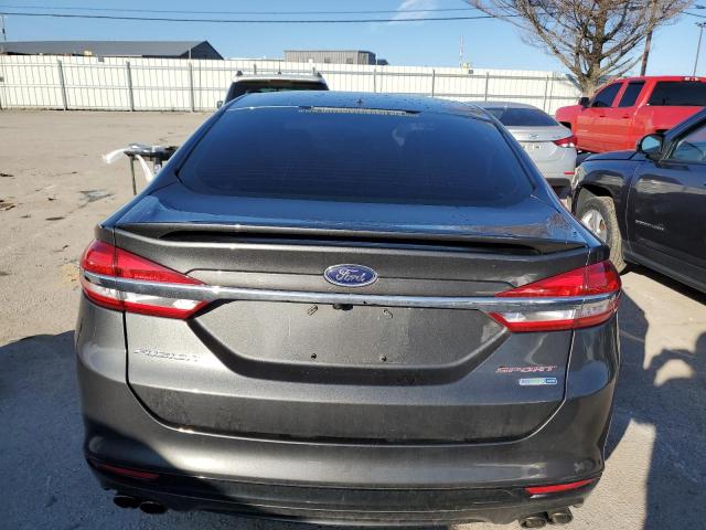 3FA6P0VP1HR272375 - 2017 FORD FUSION SPORT CHARCOAL photo 6