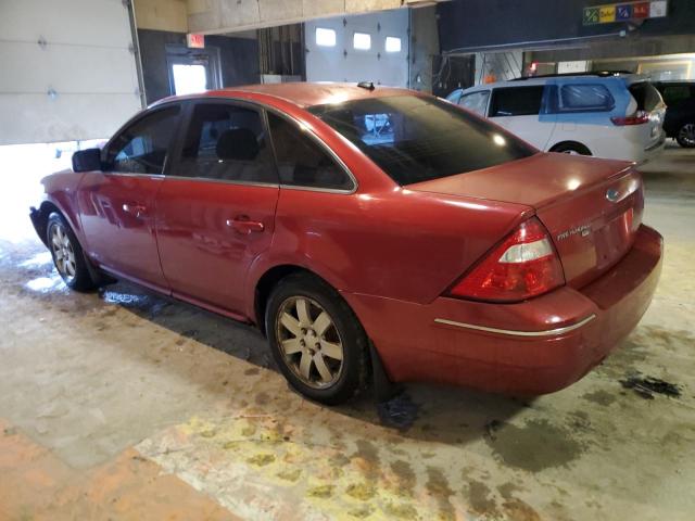 1FAHP27147G120576 - 2007 FORD FIVE HUNDR SEL RED photo 2