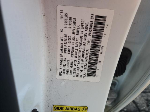 1HGCR2F84FA039271 - 2015 HONDA ACCORD EXL WHITE photo 12