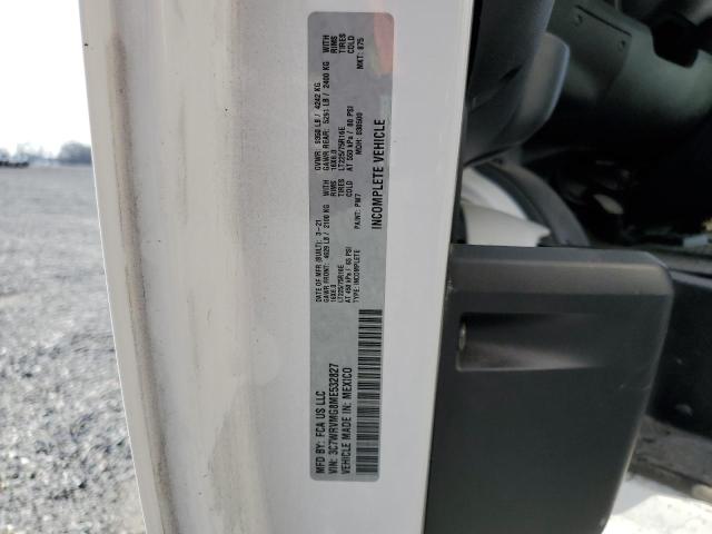 3C7WRVMG8ME532827 - 2021 RAM PROMASTER 3500 STANDARD WHITE photo 14