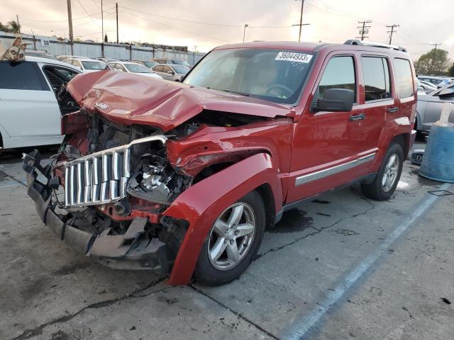 1J4PP5GK5AW140777 - 2010 JEEP LIBERTY LIMITED RED photo 1