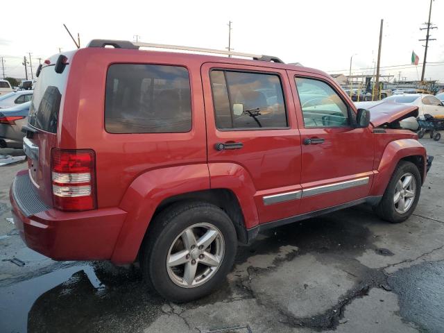 1J4PP5GK5AW140777 - 2010 JEEP LIBERTY LIMITED RED photo 3