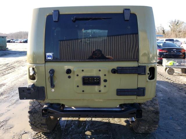 1C4BJWEG8DL611915 - 2013 JEEP WRANGLER U SAHARA GREEN photo 6