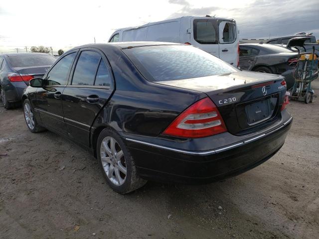 WDBRF40J23F438735 - 2003 MERCEDES-BENZ C 230K SPORT SEDAN BLACK photo 2