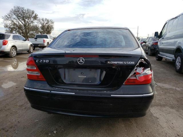 WDBRF40J23F438735 - 2003 MERCEDES-BENZ C 230K SPORT SEDAN BLACK photo 6