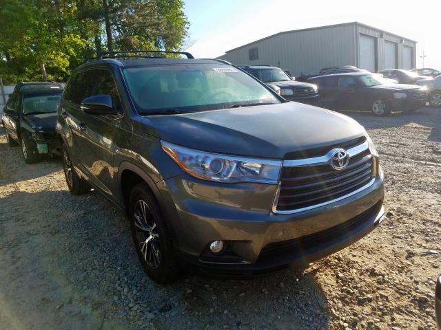 5TDKKRFH6GS120400 - 2016 TOYOTA HIGHLANDER XLE  photo 1