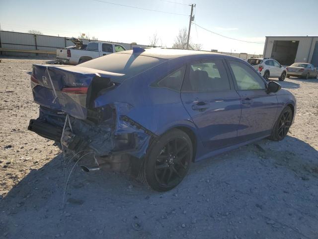 2HGFE2F58NH580841 - 2022 HONDA CIVIC SPOR BLUE photo 3