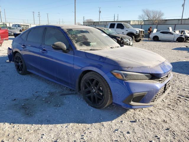 2HGFE2F58NH580841 - 2022 HONDA CIVIC SPOR BLUE photo 4