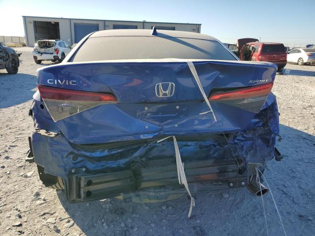 2HGFE2F58NH580841 - 2022 HONDA CIVIC SPOR BLUE photo 6