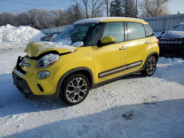 ZFBCFADH6EZ023631 - 2014 FIAT 500L TREKKING YELLOW photo 1