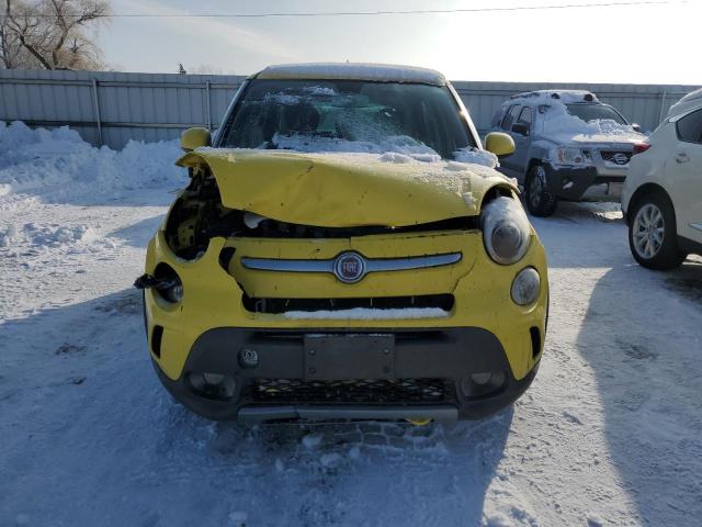 ZFBCFADH6EZ023631 - 2014 FIAT 500L TREKKING YELLOW photo 5