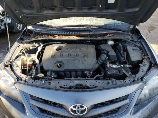 2T1BU4EEXDC119131 - 2013 TOYOTA COROLLA BASE CHARCOAL photo 11