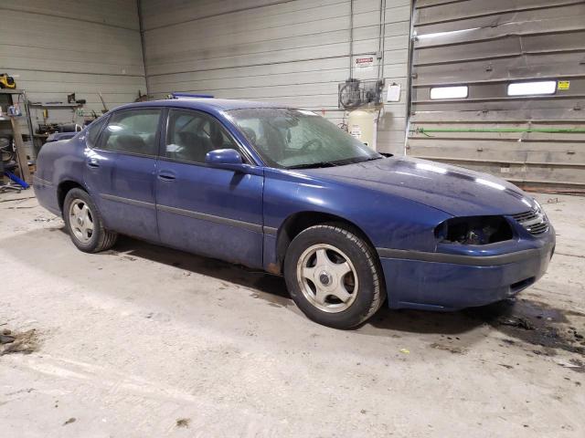 2G1WF52EX39277563 - 2003 CHEVROLET IMPALA BLUE photo 4