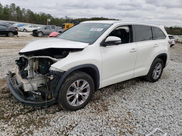5TDKKRFH0FS052190 - 2015 TOYOTA HIGHLANDER XLE თეთრი ფოტო 1