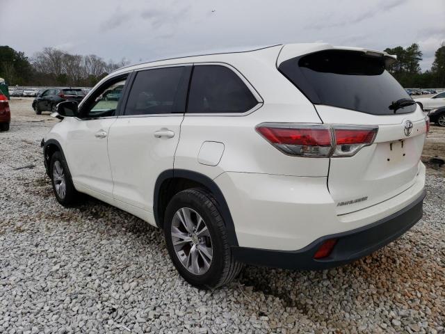 5TDKKRFH0FS052190 - 2015 TOYOTA HIGHLANDER XLE თეთრი ფოტო 2
