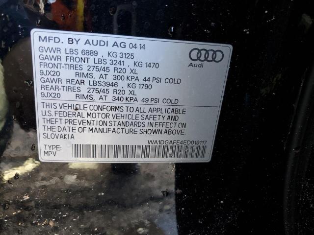 WA1DGAFE4ED019117 - 2014 AUDI Q7 PRESTIGE BLACK photo 13