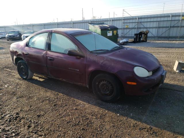 1B3ES46C9YD646541 - 2000 DODGE NEON BASE PURPLE photo 4